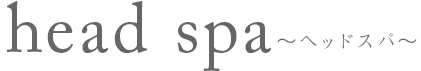 head spa ヘッドスパ